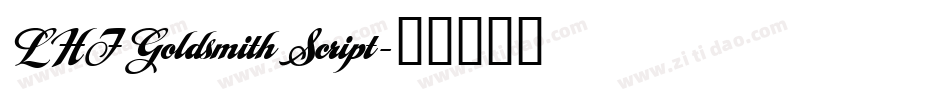 LHF Goldsmith Script字体转换